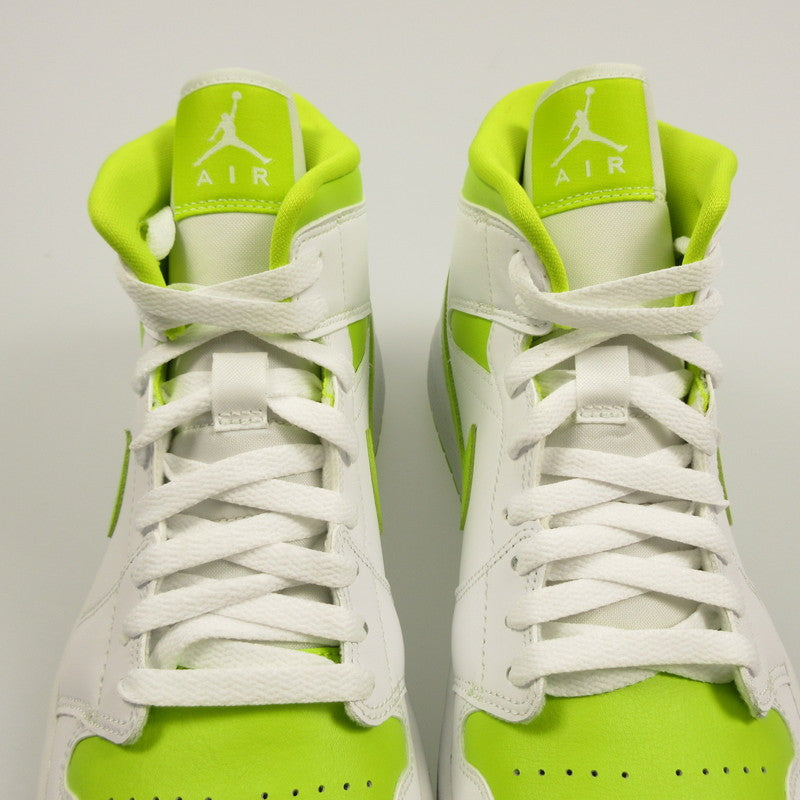 【中古】NIKE | ナイキ WMNS AIR JORDAN 1 MID スニーカー BQ6472-131 ライトグリーン 27.5cm