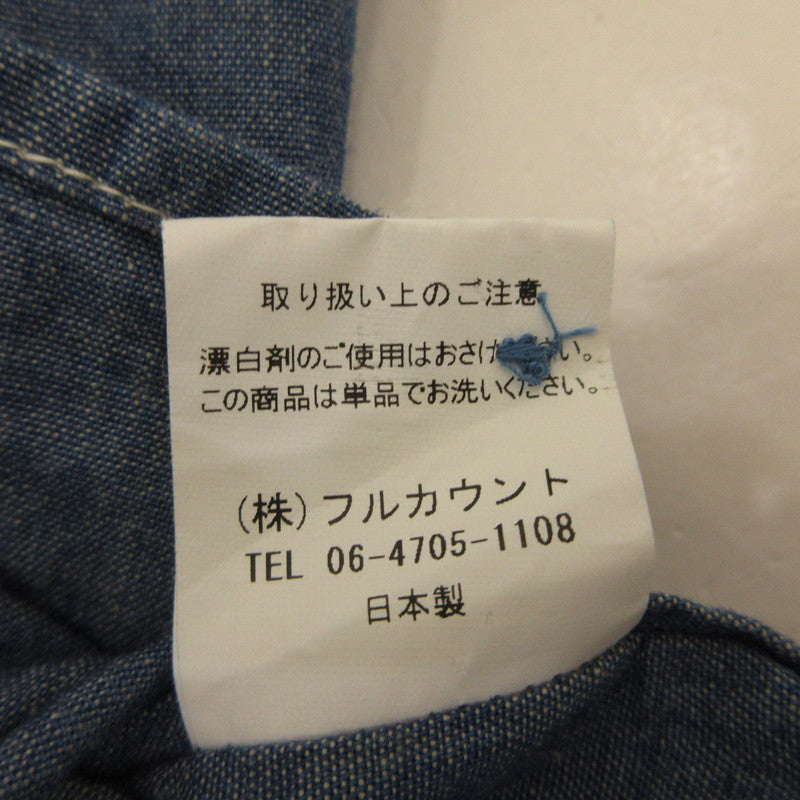 【中古】FULLCOUNT | フルカウント Chambray Shirt 長袖シャツ 4810 ブルー サイズ:40