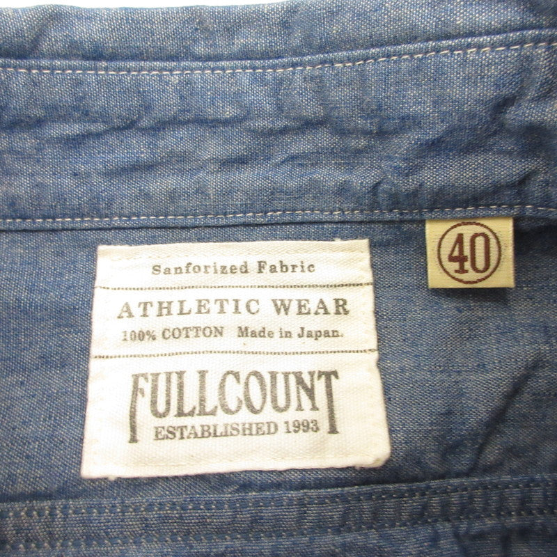 【中古】FULLCOUNT | フルカウント Chambray Shirt 長袖シャツ 4810 ブルー サイズ:40