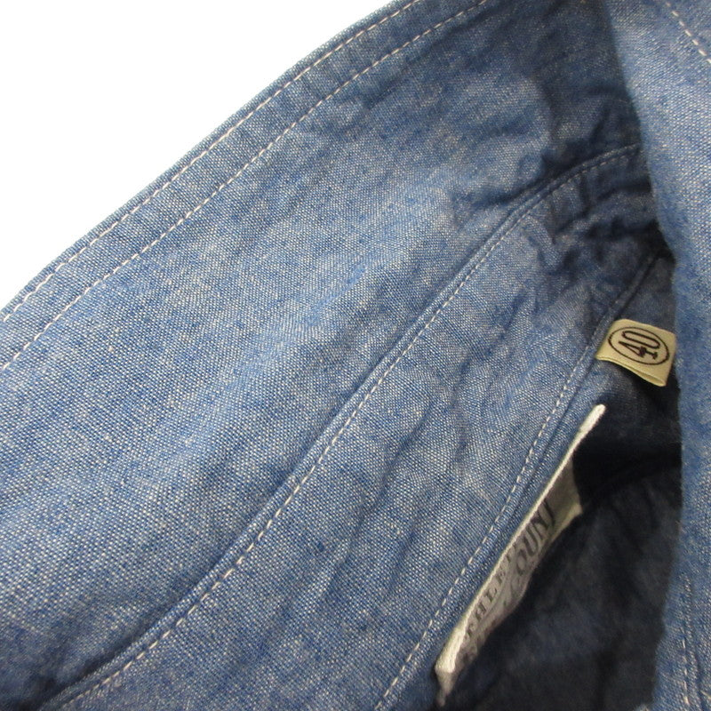 【中古】FULLCOUNT | フルカウント Chambray Shirt 長袖シャツ 4810 ブルー サイズ:40