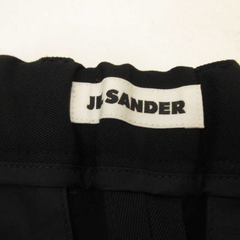 【中古】JIL SANDER | ジルサンダー ウールギャバジンテーパードパンツ その他ボトムス J21KA0011 国内正規品 ブラック サイズ:44