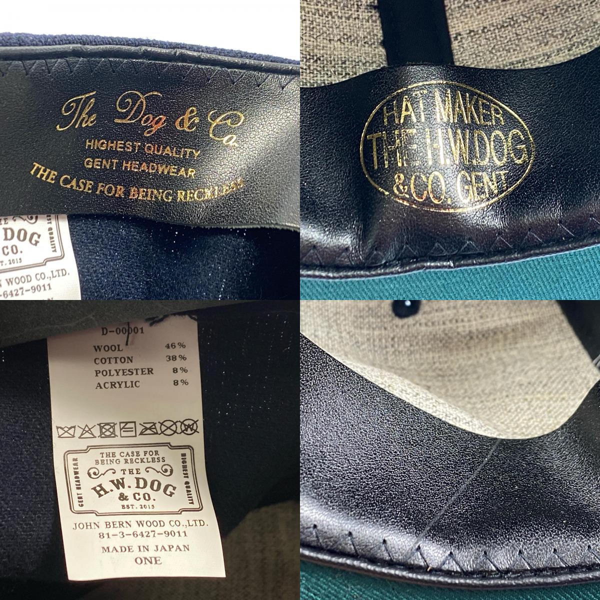【中古】The H.W.DOG&Co. | ザエイチダブリュードッグアンドコー BASEBALL CAP キャップ D-00001 ネイビー