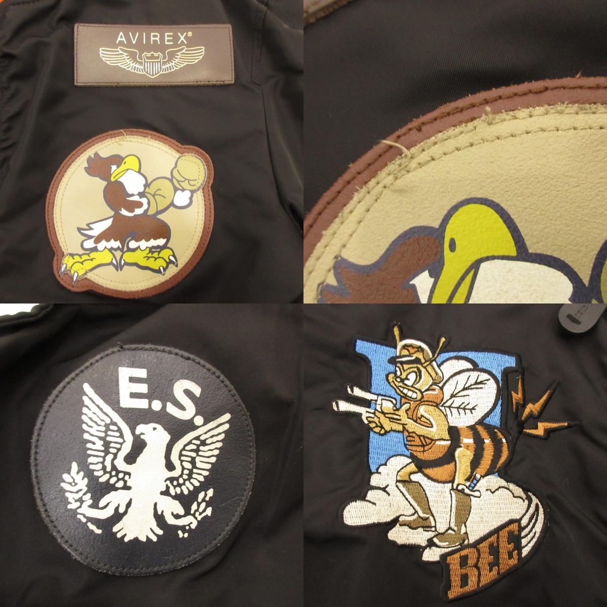 【中古】AVIREX | アヴィレックス L-2A 334TH FIGHTER SQUADRON ミリタリーコート 6162128 サイズ:2XL ブラック