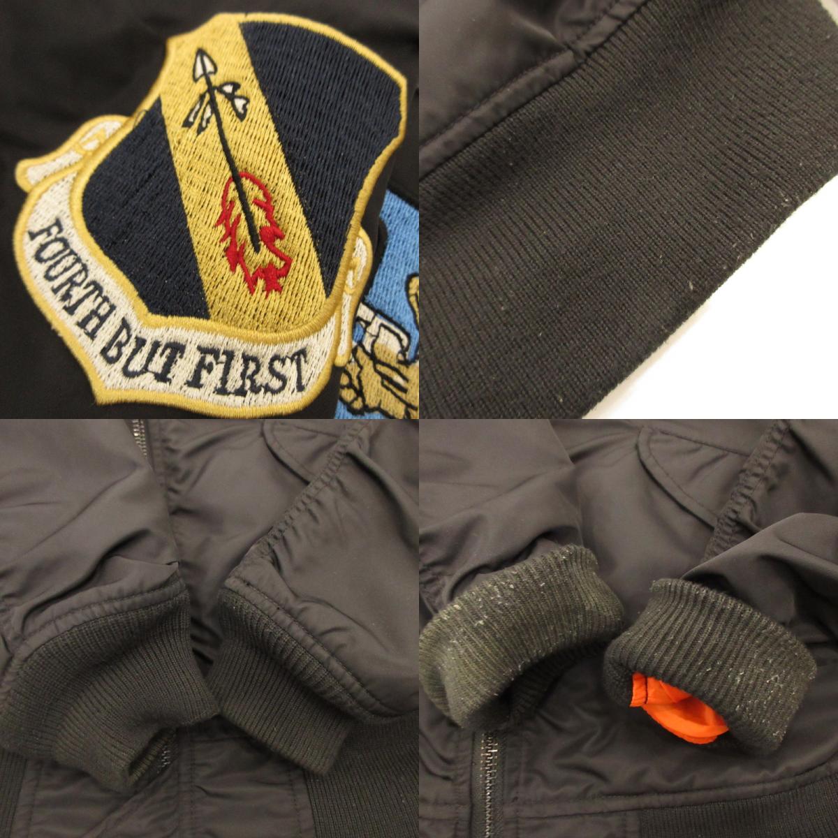 【中古】AVIREX | アヴィレックス L-2A 334TH FIGHTER SQUADRON ミリタリーコート 6162128 サイズ:2XL ブラック