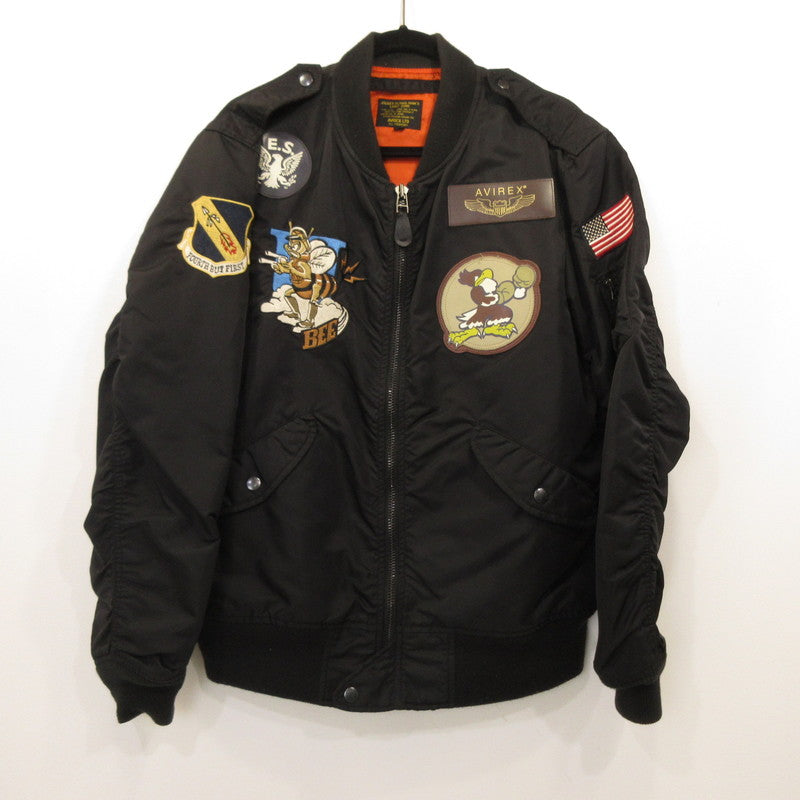 【中古】AVIREX | アヴィレックス L-2A 334TH FIGHTER SQUADRON ミリタリーコート 6162128 サイズ:2XL ブラック