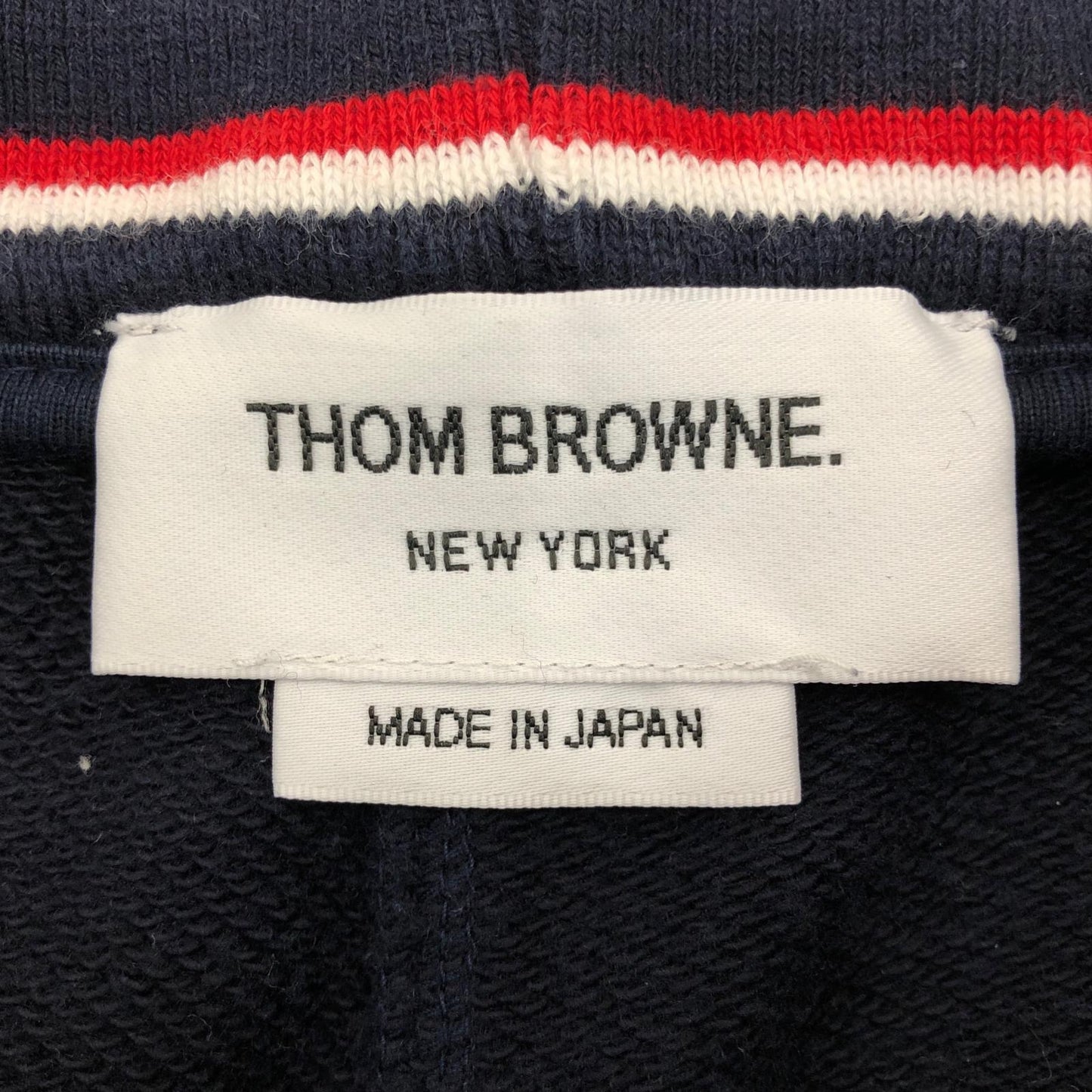 【中古】THOM BROWNE. | トムブラウン 4BAR クラシックスウェットパンツ パンツ MJQ0008H-00535461 ネイビー サイズ:1