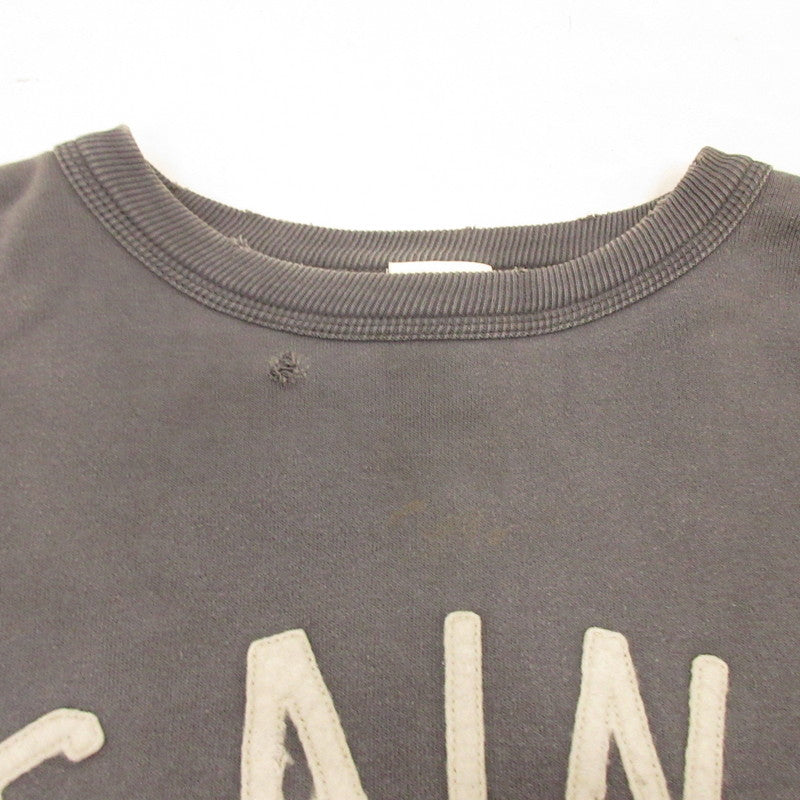 【中古】SAINT MICHAEL | セントマイケルセイントマイケル CRW SWEAT SH スウェット SM-S21-0000-018 グレー サイズ:L