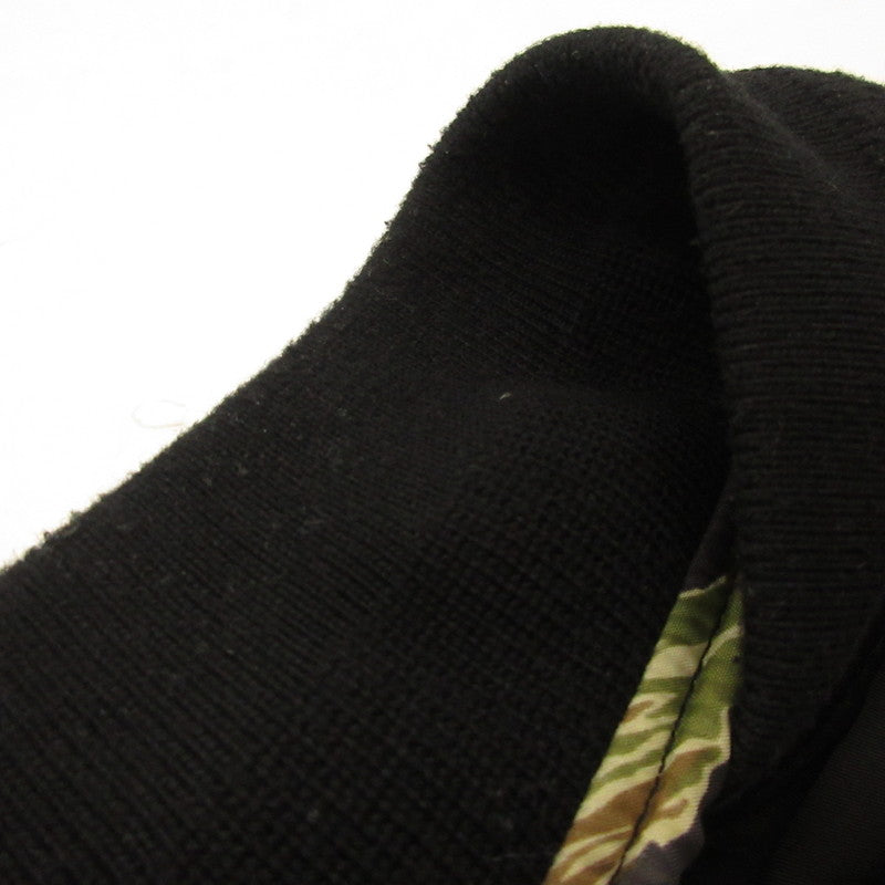 【中古】CRIMIE | クライミー REVERSIBLE CAMO MA-1 JACKET ミリタリージャケット C1K1-JK02 リバーシブル ブラック サイズ:M
