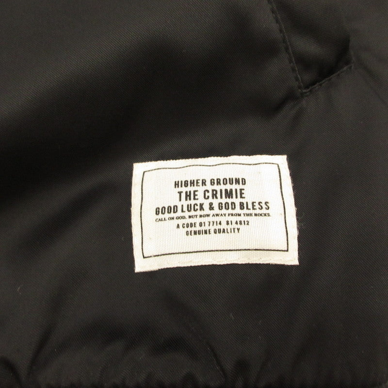 【中古】CRIMIE | クライミー REVERSIBLE CAMO MA-1 JACKET ミリタリージャケット C1K1-JK02 リバーシブル ブラック サイズ:M