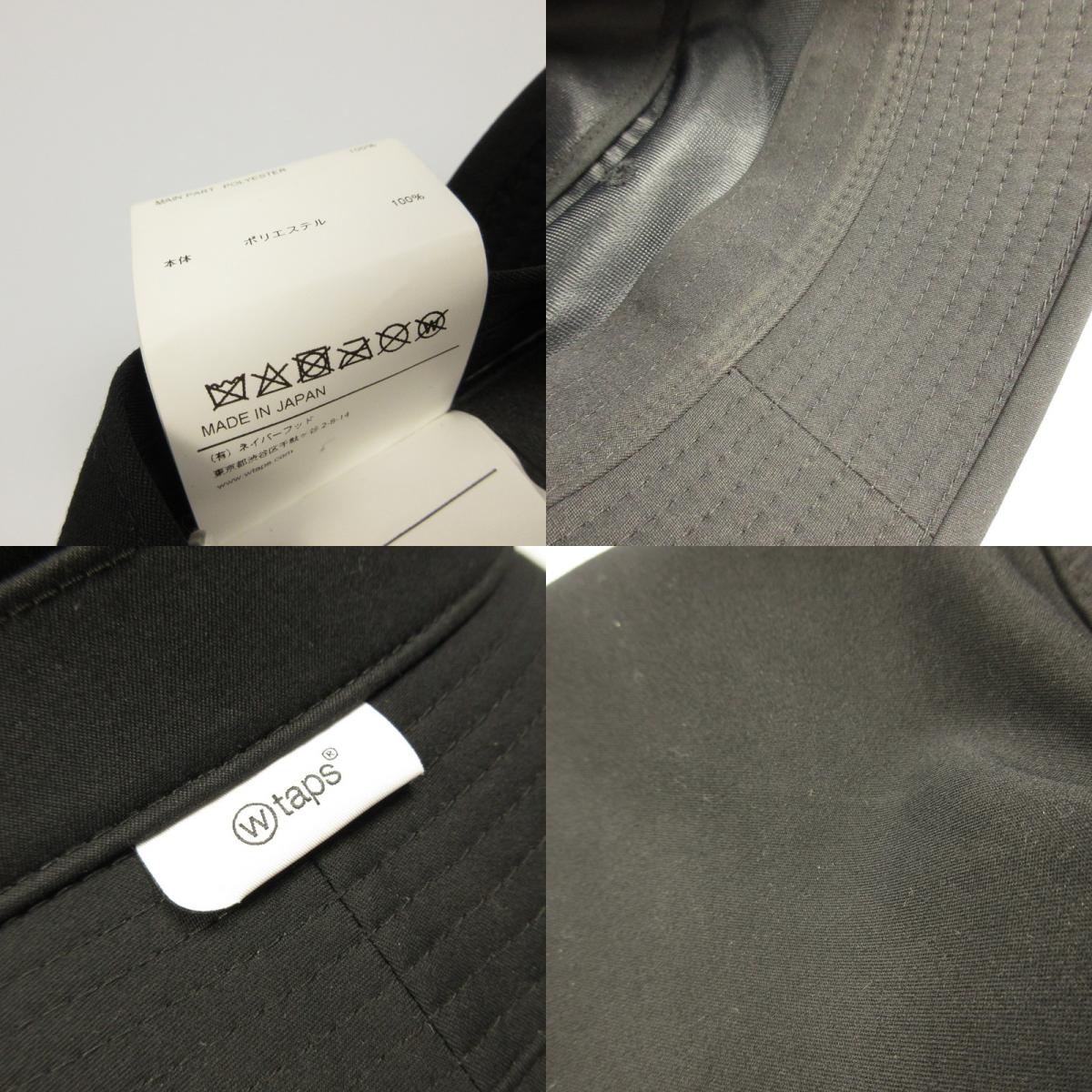 【中古】W)TAPS | ダブルタップス BUCKET 02 / HAT / POLY. TWILL ハット 231HCDT-HT04 サイズ:02 ブラック