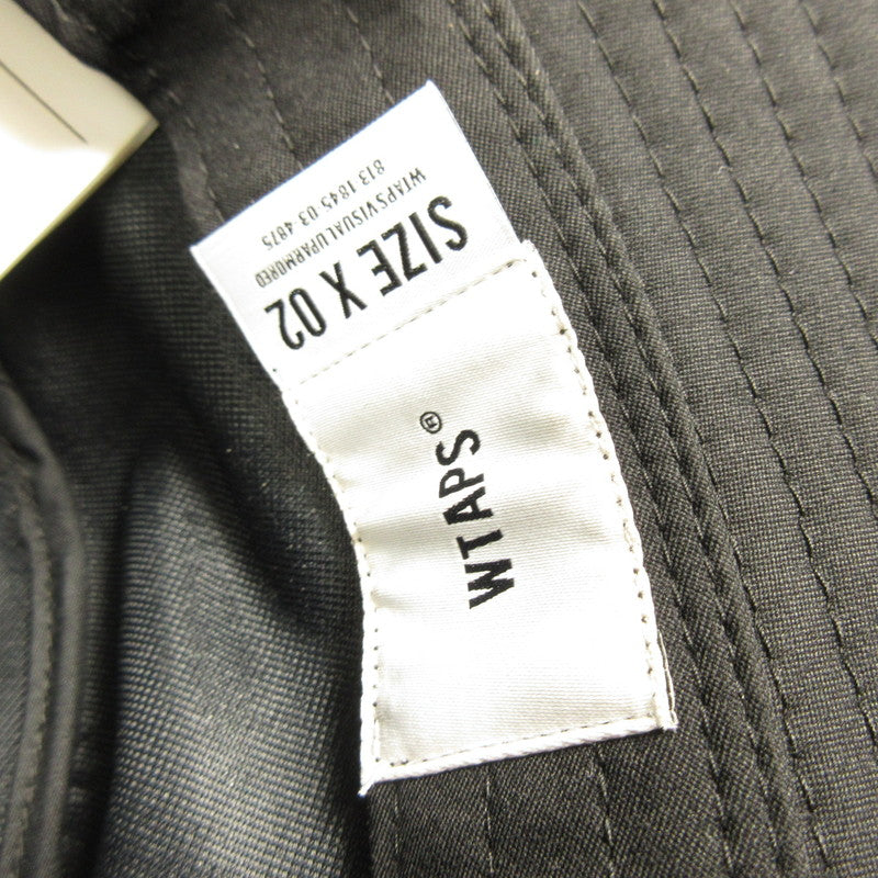 【中古】W)TAPS | ダブルタップス BUCKET 02 / HAT / POLY. TWILL ハット 231HCDT-HT04 サイズ:02 ブラック