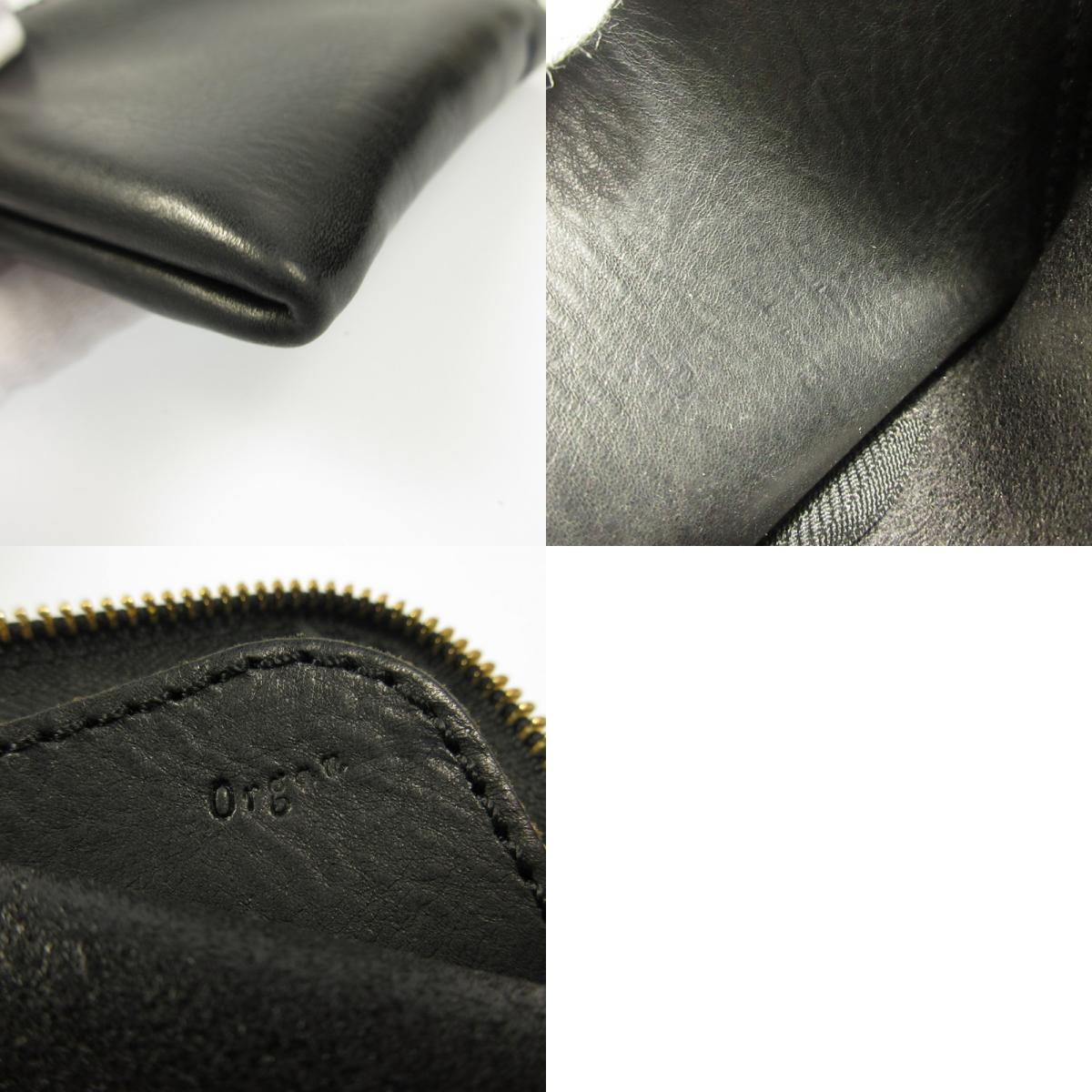【中古】 ダブルラウンドファスナー財布 長財布 GS-22 ブラック