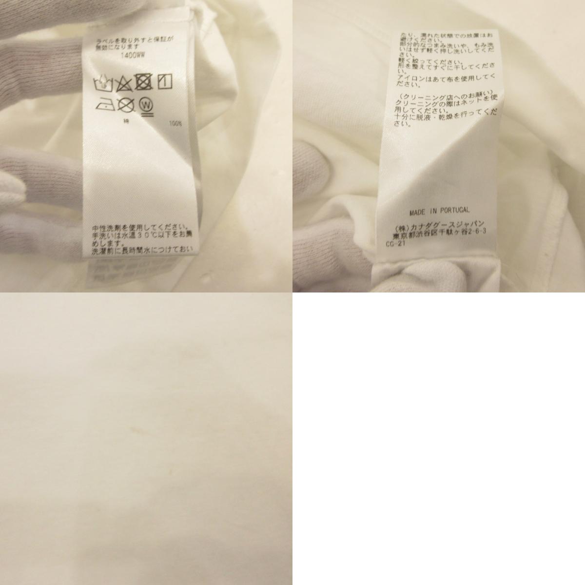 【中古】CANADA GOOSE | カナダグース ブロードビュー Tシャツ ホワイトレーベル 半袖Tシャツ 1400WW 国内正規品 ホワイト サイズ:S