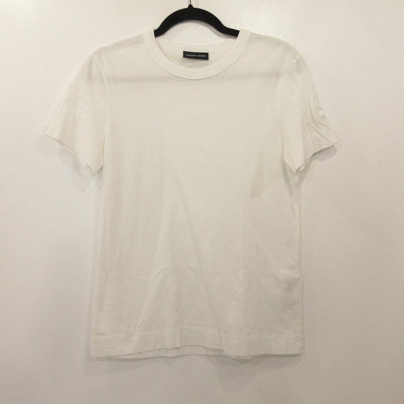 【中古】CANADA GOOSE | カナダグース ブロードビュー Tシャツ ホワイトレーベル 半袖Tシャツ 1400WW 国内正規品 ホワイト サイズ:S