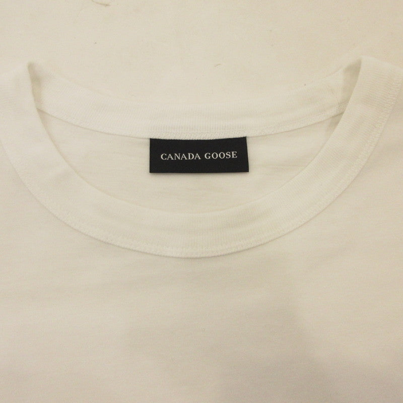 【中古】CANADA GOOSE | カナダグース ブロードビュー Tシャツ ホワイトレーベル 半袖Tシャツ 1400WW 国内正規品 ホワイト サイズ:S