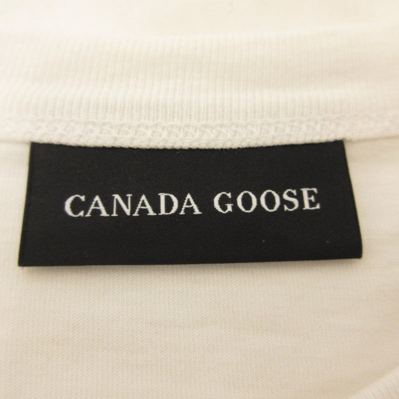 【中古】CANADA GOOSE | カナダグース ブロードビュー Tシャツ ホワイトレーベル 半袖Tシャツ 1400WW 国内正規品 ホワイト サイズ:S