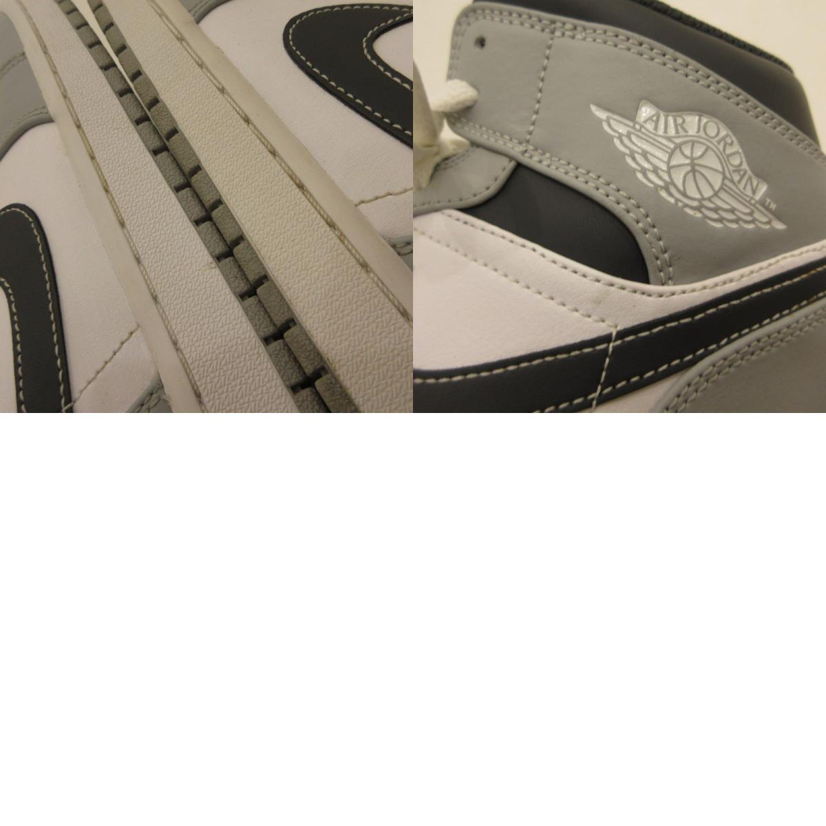 【中古】NIKE | ナイキ AIR JORDAN 1 MID GREYSCALE スニーカー 554724-078 2022S/S グレー 26.5cm