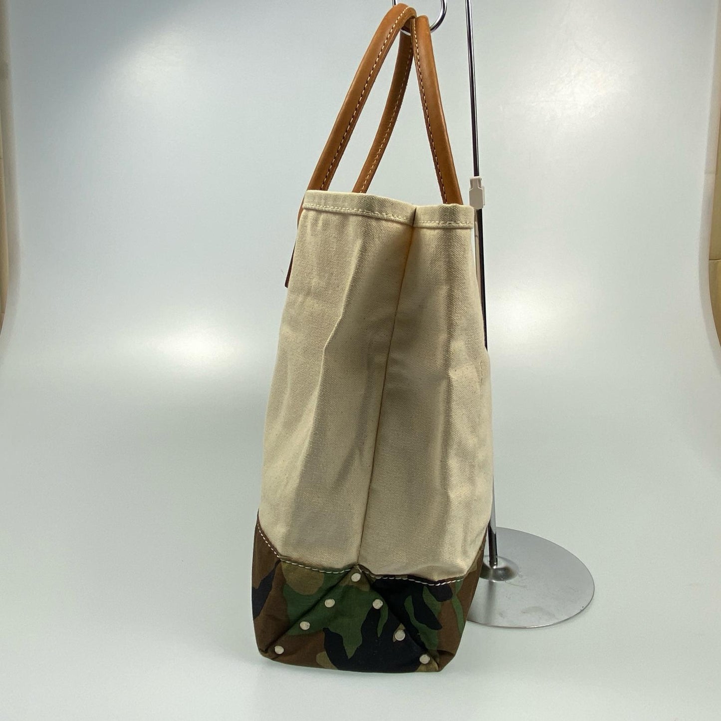 【中古】 トートバッグ アイボリー