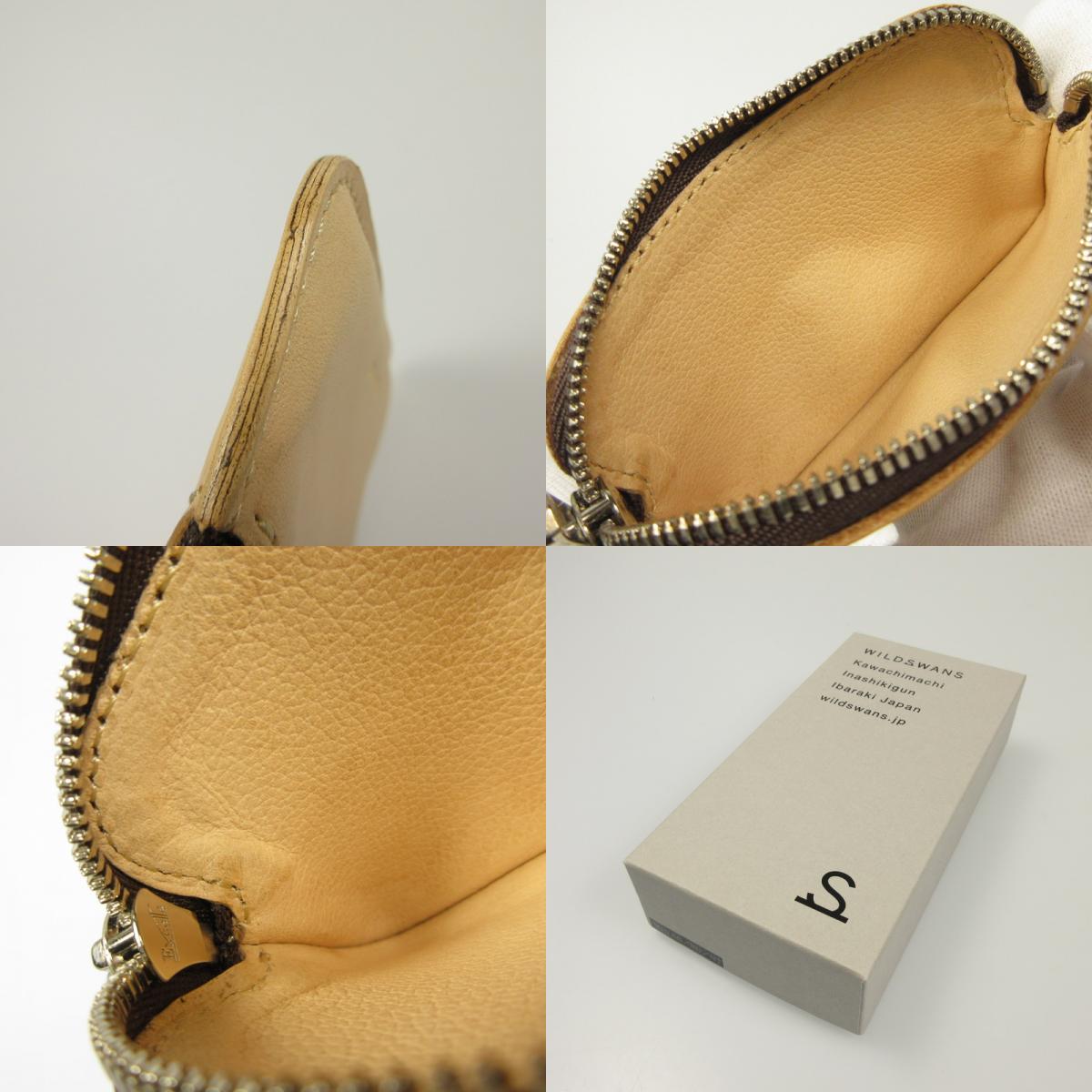 【中古】WILDSWANS | ワイルドスワンズ MINAS コインケース MINAS/SD/NT ベージュ