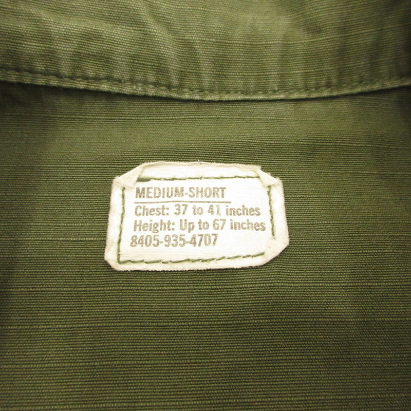 【中古】MILITARY衣料 | ミリタリーイリョウ ジャングルファティーグジャケット ミリタリージャケット 8405-935-4707 U.S.ARMY オリーブ サイズ:M