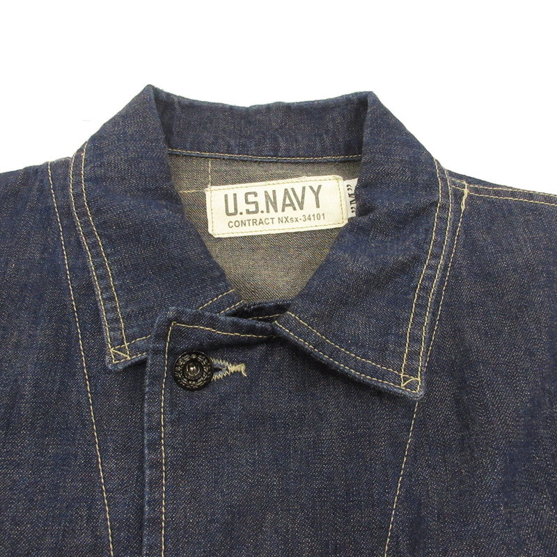 【中古】COLIMBO | コリンボ NAVAL WORK JKT. N-3 TYPE カバーオール ZZ-0163 ネイビー サイズ:M