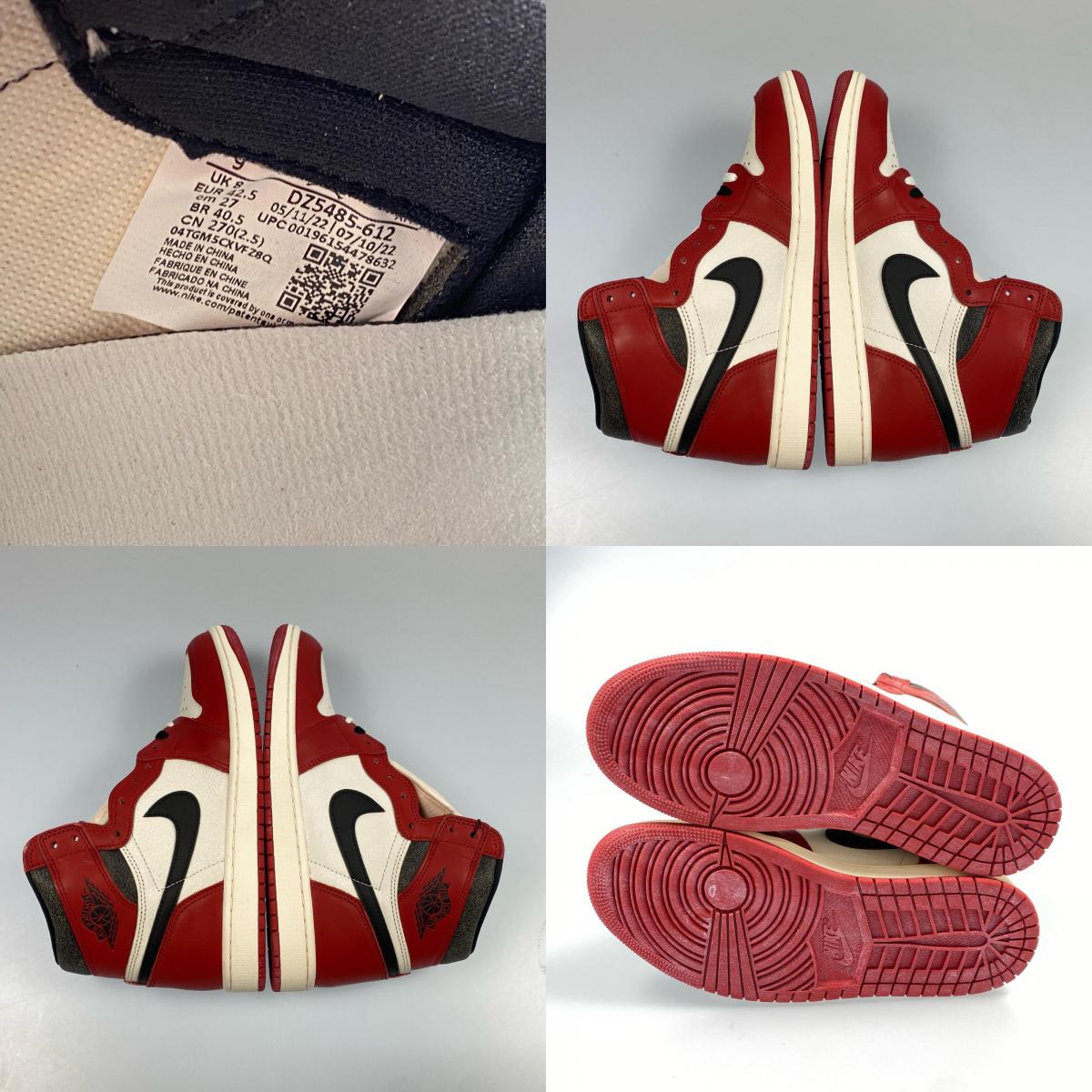 【中古】NIKE | ナイキ AIR JORDAN 1 RETRO HIGH OG 'CHICAGO LOST & FOUND' スニーカー DZ5485-612 2023S/S 27.0cm レッド 27cm