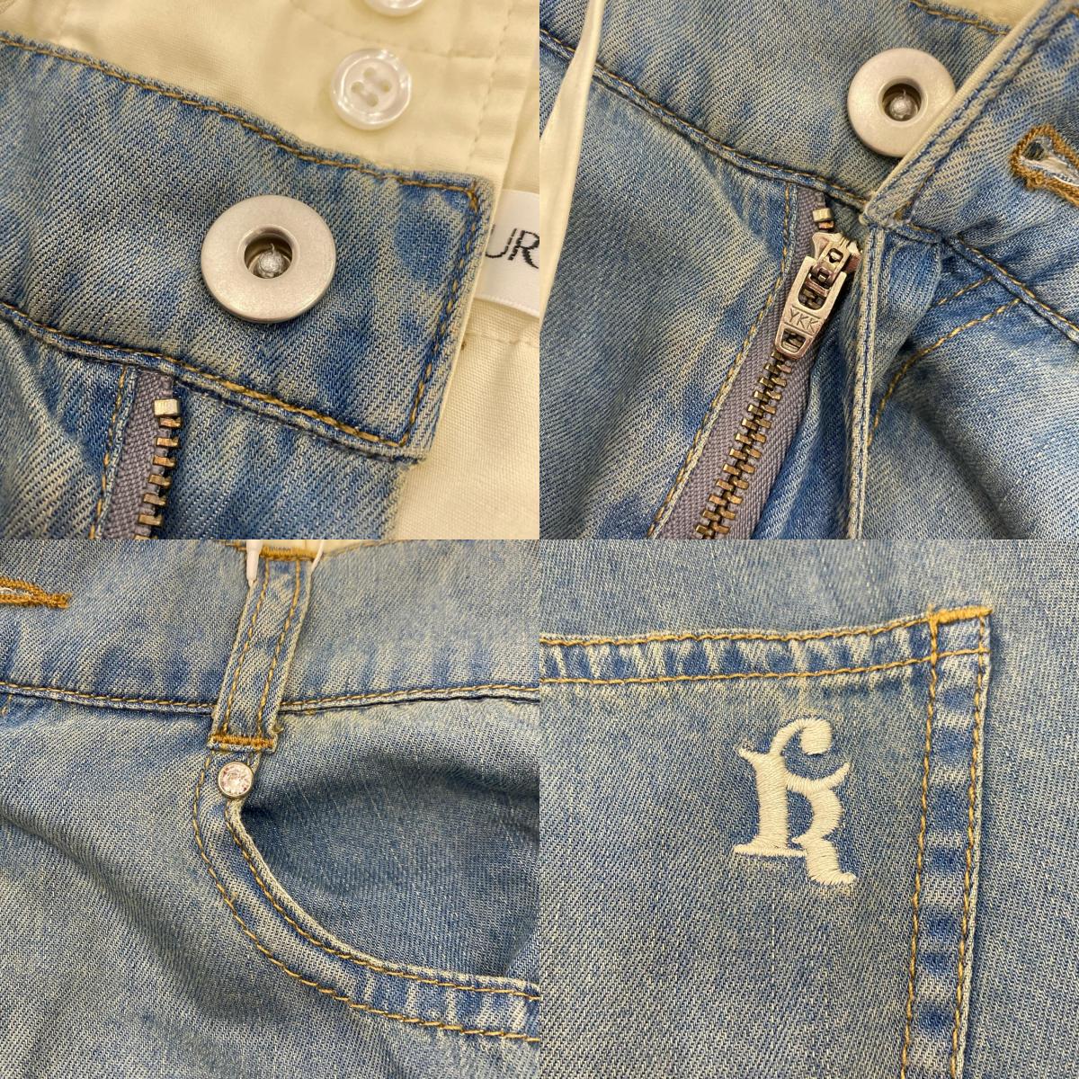 LAYERED LOOSE DENIM Pants 592532400101-01 2025S/S Blue Size: M