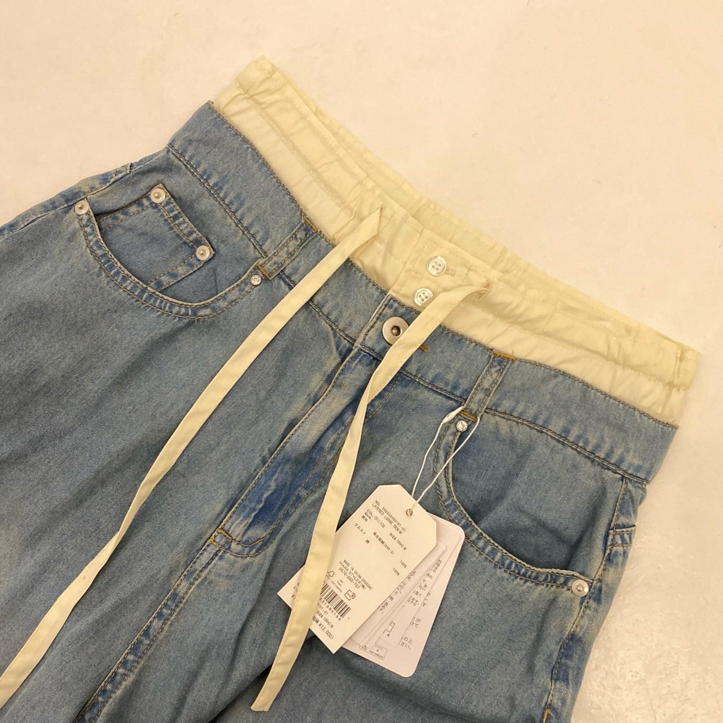 【中古】 LAYERED LOOSE DENIM パンツ 592532400101-01 2025S/S ブルー サイズ:M