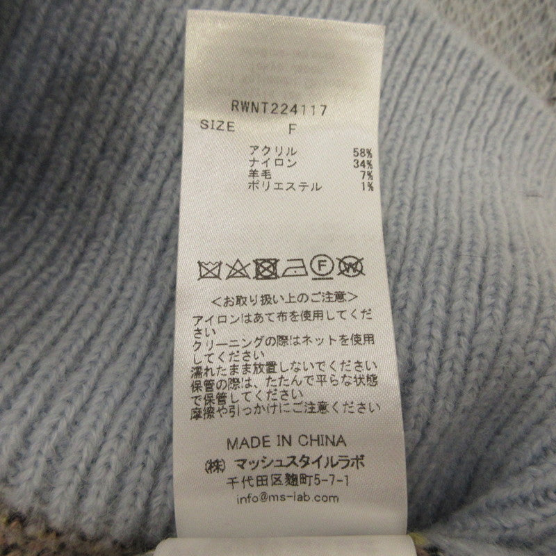 【中古】furfur | ファーファー FIGAROカーディガン カーディガン RWNT224117 ブルー