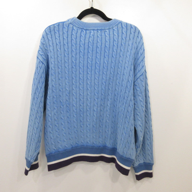 【中古】MOUSSY | マウジー MD ケーブルニット セーター 010ISY70-0751 サイズ:F ブルー