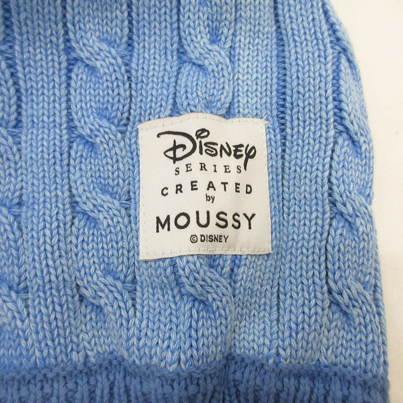 【中古】MOUSSY | マウジー MD ケーブルニット セーター 010ISY70-0751 サイズ:F ブルー