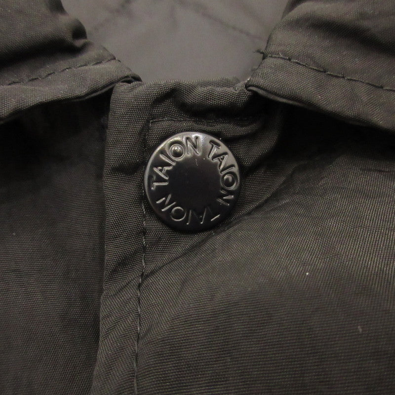 【中古】TAION | タイオン Reversible Coach Down Jacket ダウンジャケット ブラック サイズ:L