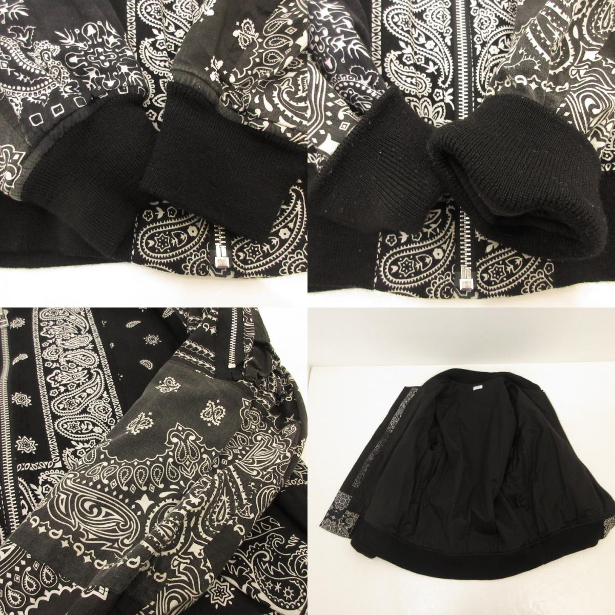 【中古】OLDPARK | オールドパーク BANDANA FLIGHT JACKET ブルゾン サイズ:L