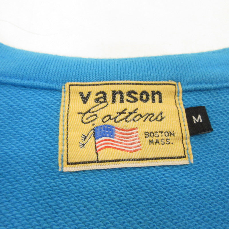 【中古】VANSON | バンソン ボーンプリント ライダースジャケット ブルー サイズ:M