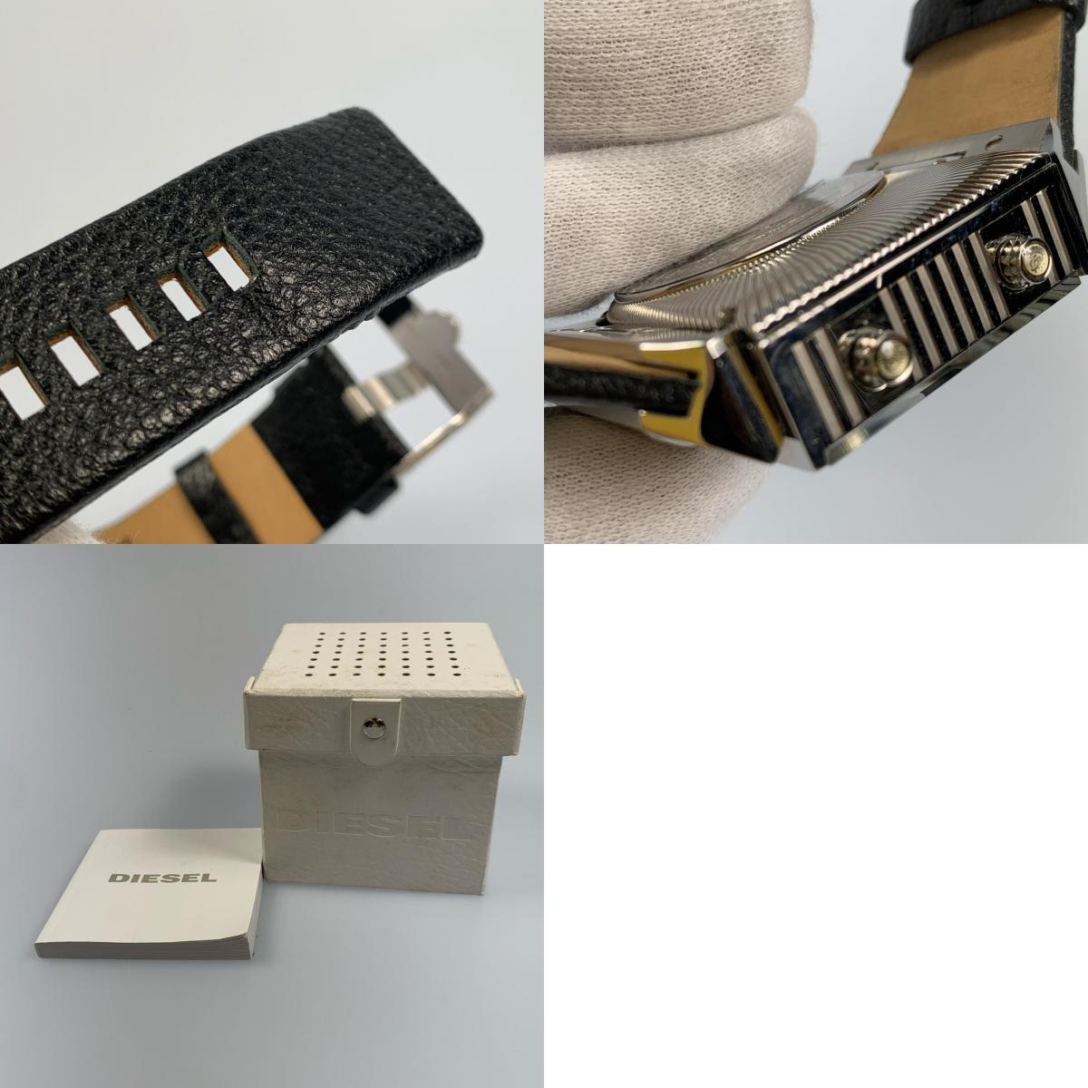 【中古】DIESEL | ディーゼル トリプルタイム タイム3 腕時計 DZ9054 シルバー