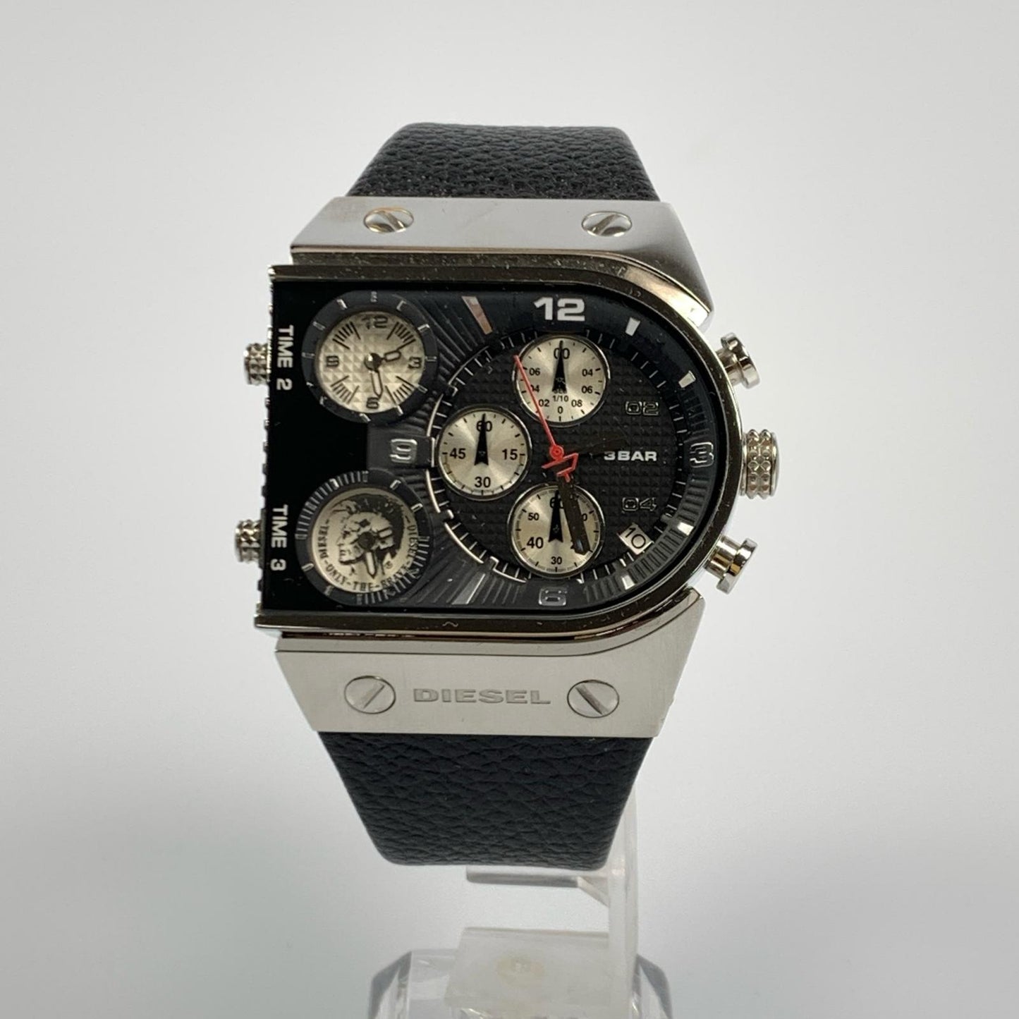【中古】DIESEL | ディーゼル トリプルタイム タイム3 腕時計 DZ9054 シルバー