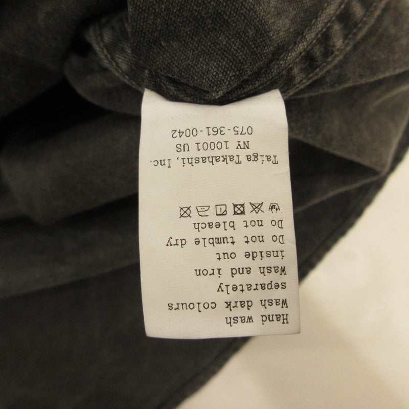 【中古】 Narrow Collar Shirt 長袖シャツ LOT.106 チャコールグレー
