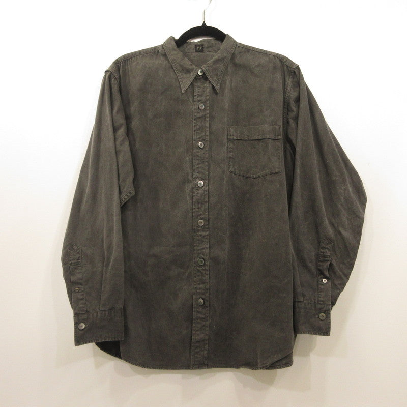 【中古】 Narrow Collar Shirt 長袖シャツ LOT.106 チャコールグレー