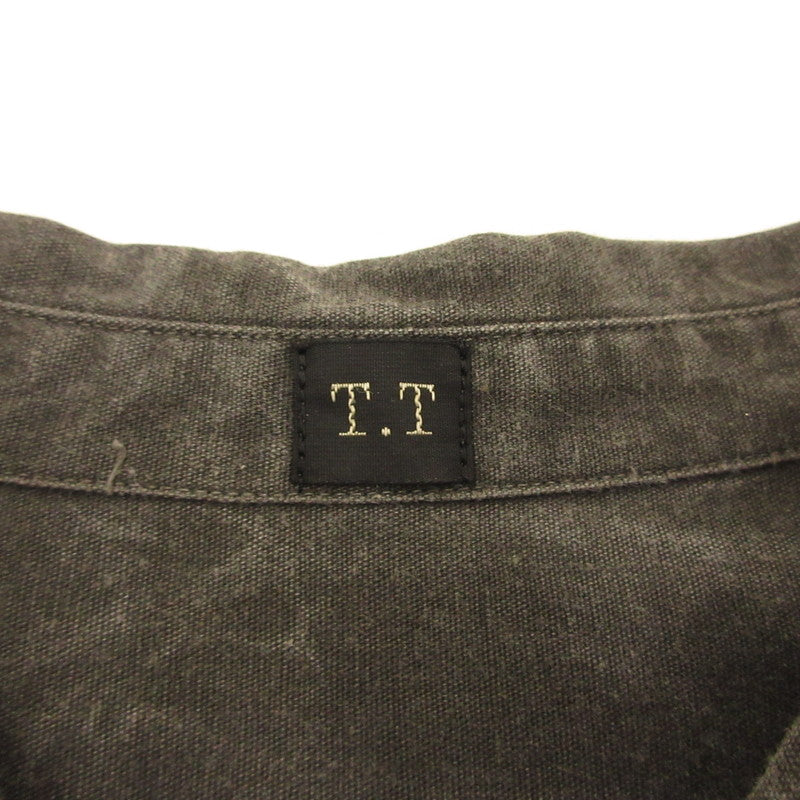 【中古】 Narrow Collar Shirt 長袖シャツ LOT.106 チャコールグレー