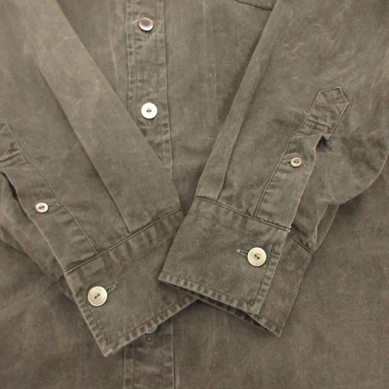 【中古】 Narrow Collar Shirt 長袖シャツ LOT.106 チャコールグレー