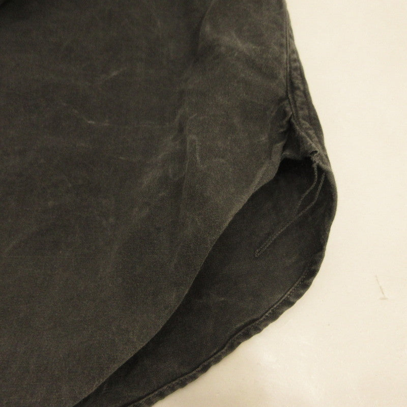 【中古】 Narrow Collar Shirt 長袖シャツ LOT.106 チャコールグレー