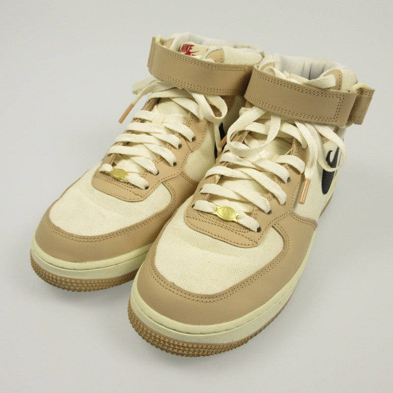 【中古】NIKE | ナイキ AIR FORCE 1 MID '07 LX TIMELINE/IZAKAYA スニーカー DX2938-200 年式:2022S/S ベージュ 26.5cm