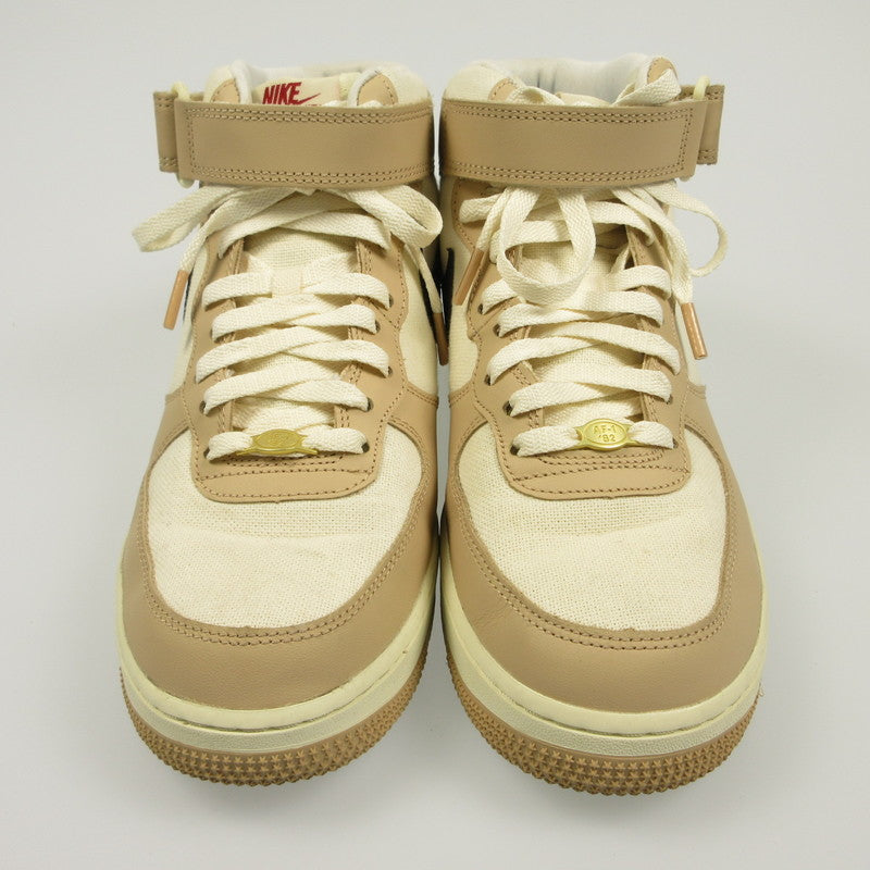 【中古】NIKE | ナイキ AIR FORCE 1 MID '07 LX TIMELINE/IZAKAYA スニーカー DX2938-200 年式:2022S/S ベージュ 26.5cm