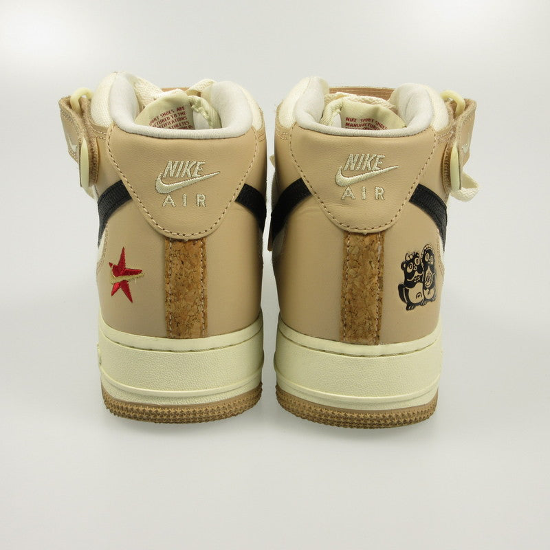 【中古】NIKE | ナイキ AIR FORCE 1 MID '07 LX TIMELINE/IZAKAYA スニーカー DX2938-200 年式:2022S/S ベージュ 26.5cm