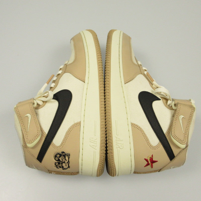 【中古】NIKE | ナイキ AIR FORCE 1 MID '07 LX TIMELINE/IZAKAYA スニーカー DX2938-200 年式:2022S/S ベージュ 26.5cm