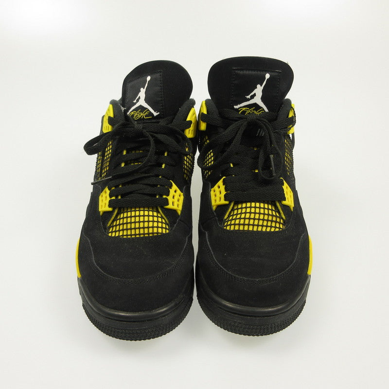 【中古】NIKE | ナイキ AIR JORDAN 4 RETRO THUNDER スニーカー DH6927-017 年式:2023S/S ブラック 30cm
