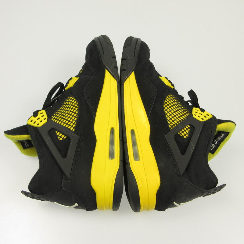 【中古】NIKE | ナイキ AIR JORDAN 4 RETRO THUNDER スニーカー DH6927-017 年式:2023S/S ブラック 30cm