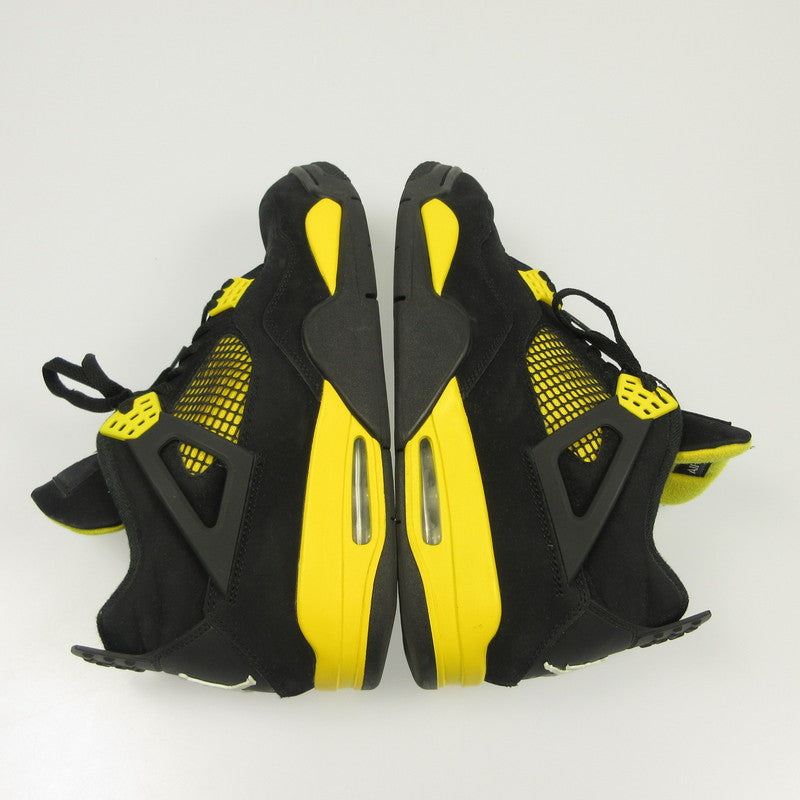 【中古】NIKE | ナイキ AIR JORDAN 4 RETRO THUNDER スニーカー DH6927-017 年式:2023S/S ブラック 30cm