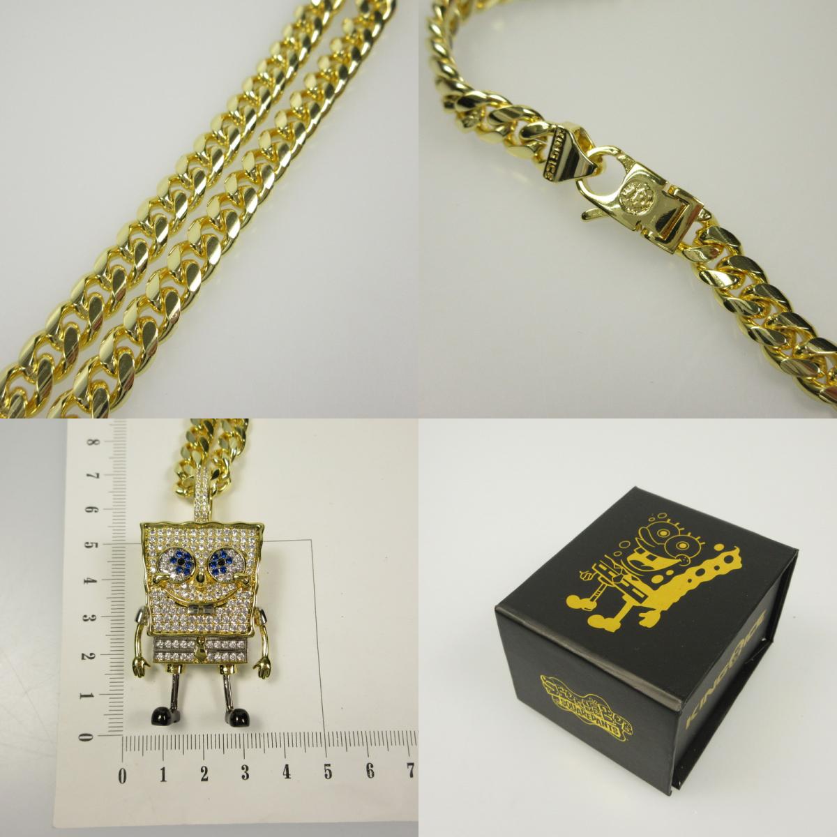 【中古】 SPONGEBOB SQUAREPANTS NECKLACE ネックレス ゴールド