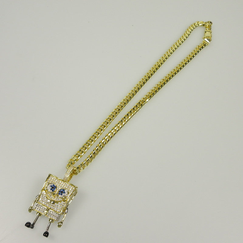 【中古】 SPONGEBOB SQUAREPANTS NECKLACE ネックレス ゴールド